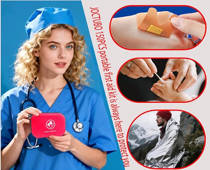 First Aid Kit 150 Piece Waterproof Hard Shell Emergency Medical Kit - Image 6