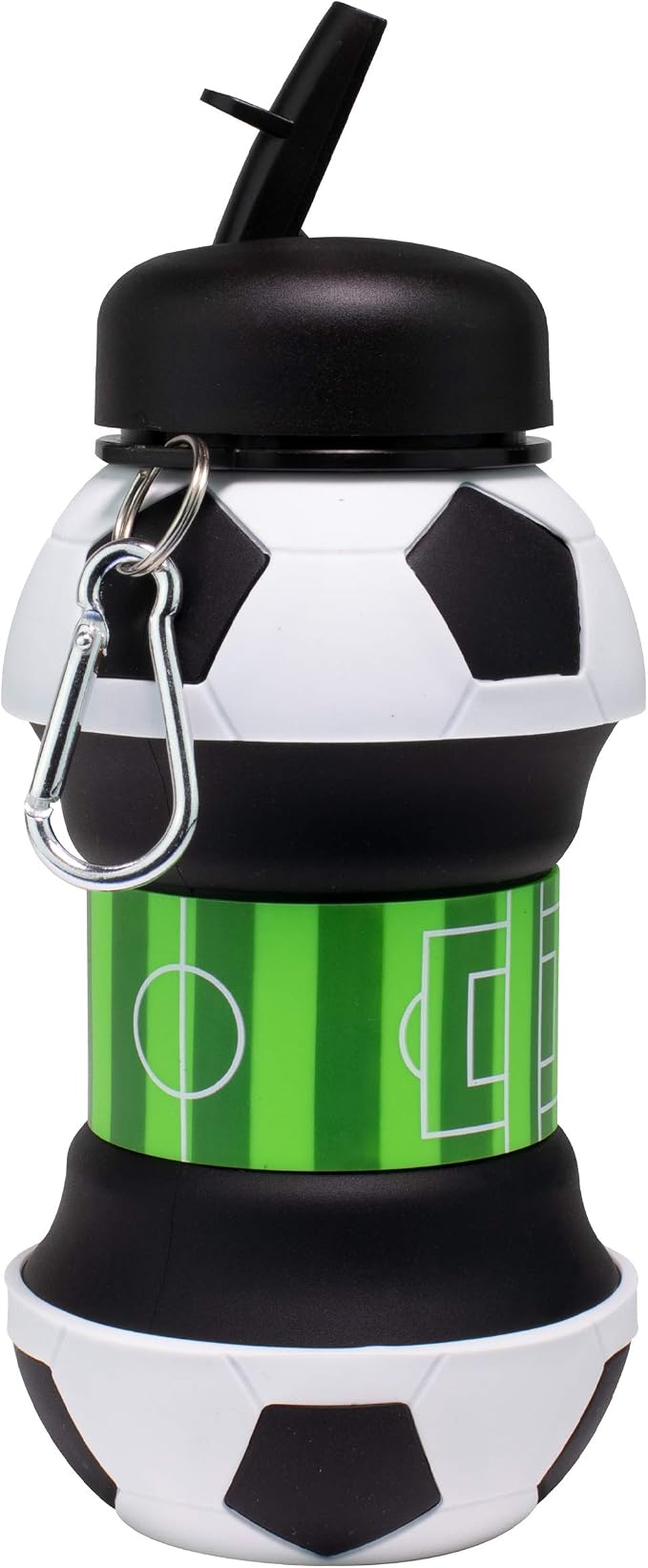 Maccabi Art Collapsible Silicone Soccer Ball Water Bottle - Image 2