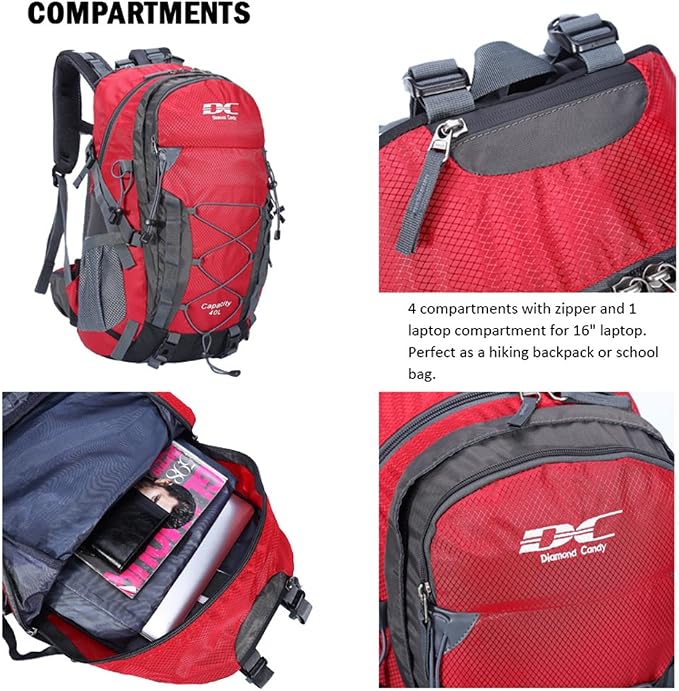 Diamond Candy Waterproof Hiking Backpack - Image 4