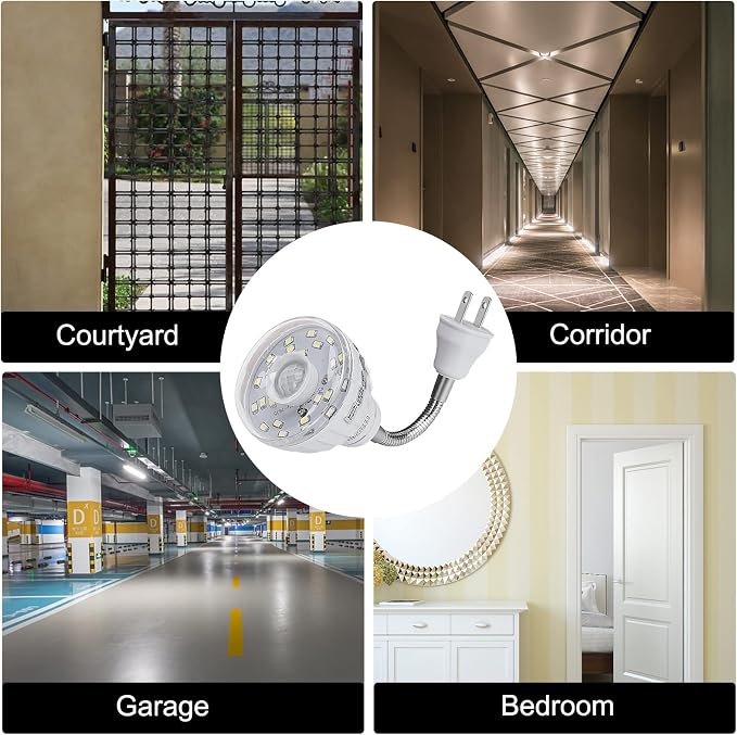 Plug in Motion Sensor Night Light Indoor, PIR Infrared Motion-Activated LED - Image 7