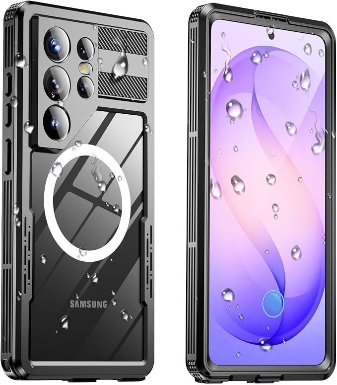 for Samsung Galaxy S26 Ultra Waterproof Case, Magnetic Heavy Duty Military by Haireca