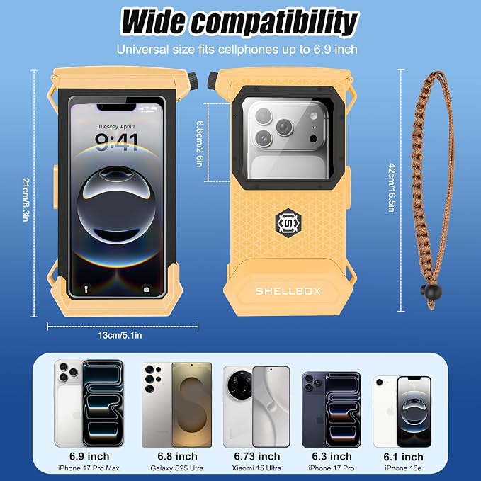 Underwater Phone Case for Snorkeling & Diving, IP68 Waterproof Case for Swimming - Image 7