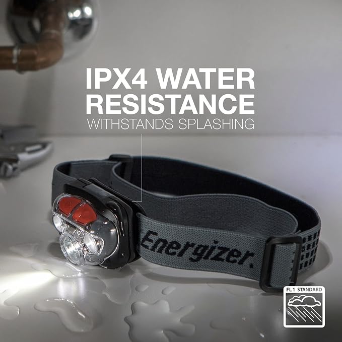 Energizer Vision HD+ LED Headlamp, Water Resistant Bright Headlamp - Image 6