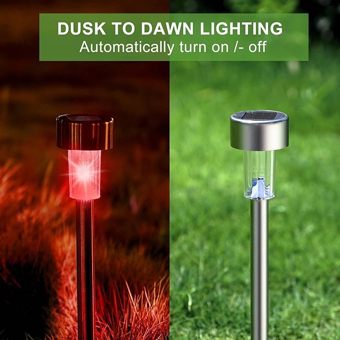 Dream Master Solar Lights Outdoor Waterproof, Stainless Steel LED Landscape - Image 6