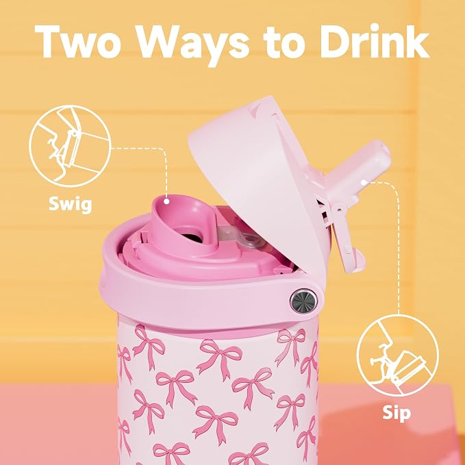 24 oz Insulated Water Bottle for Women: Meoky Stainless Steel Metal Water Bottle - Image 2