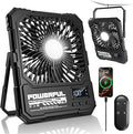 yAyusi 20000mAh Battery Powered Portable Travel Fan, Ultra-Slim 8Inch by yAyusiPortableSelfieStand