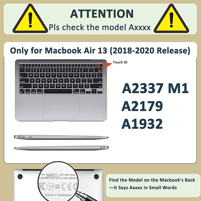 Printed Case for MacBook Air M1 13 inch 2020 2019 2018 Release, Aesthetic Hard - Image 2