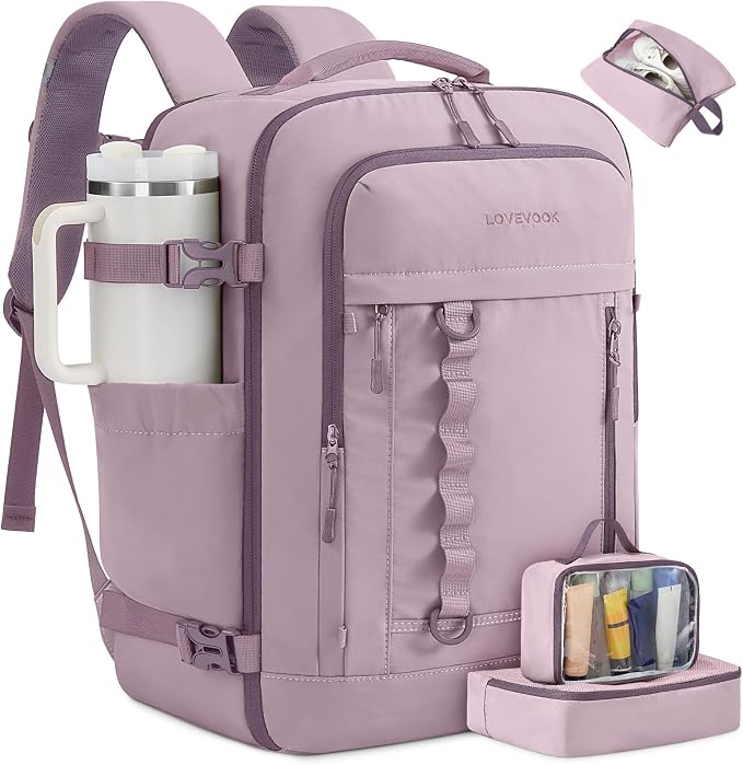LOVEVOOK 50L Travel Backpack for Men Women, Waterproof Carry On Backpack for by LOVEVOOK