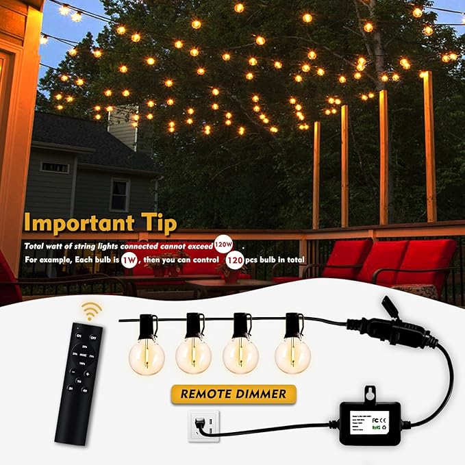120W Remote Dimmer Timer Function Plug in - Image 5