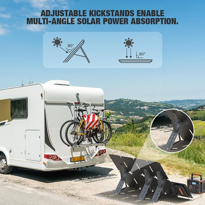 GRECELL 80W Foldable Solar Panel, Portable Solar Charger - Image 8