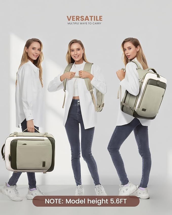LOVEVOOK 50L Travel Backpack Carry On Airline Approved, Large Backpack - Image 3