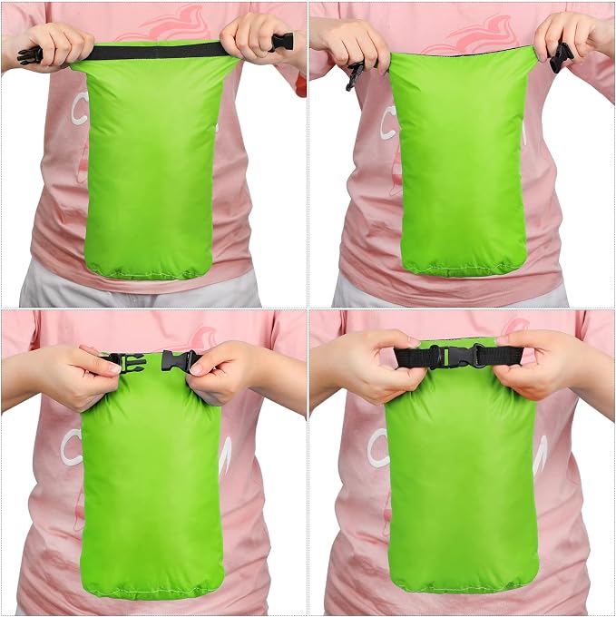 Shappy 6 Pcs Waterproof Dry Bag Set Ultralight Stuff Sack 20/15/10/8/5/3L - Image 5