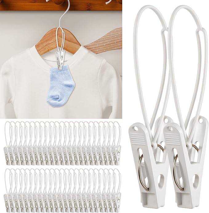 90 Pack Multi-Purpose Laundry Hooks Hanging Clips, Clothes Pins by Unknown