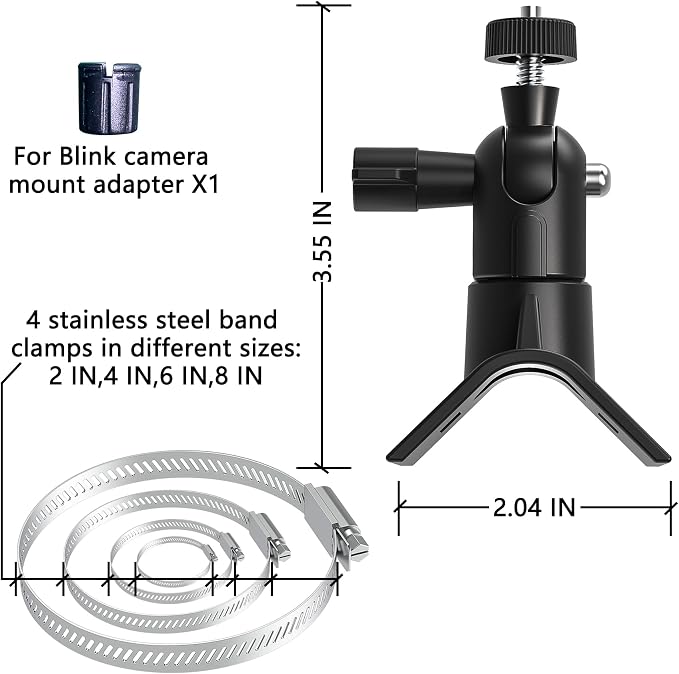 Universal Adjustable Stainless Mount Bracket Outdoor Security Camera 360 Degree - Image 5