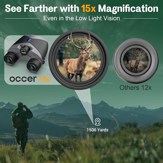 15x30 Compact Binoculars for Adults and Kids - Image 2