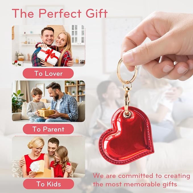 Leather Charm Keychain Holder Case Compatible - Image 5