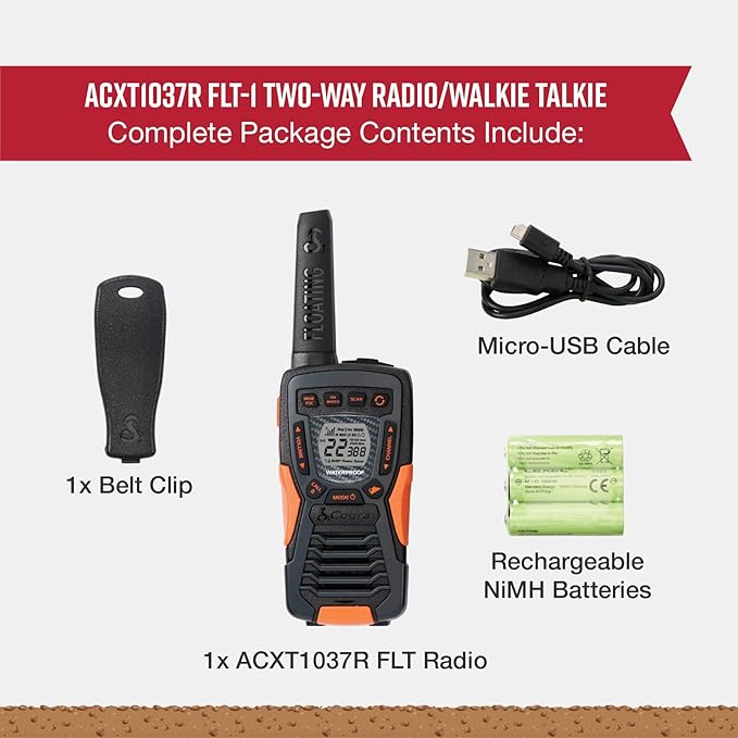 Cobra ACXT1037R FLT Floating Walkie Talkie - Image 6