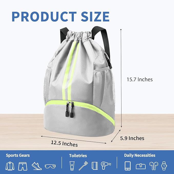 JELUTAR Drawstring Backpack Gym Bag - Image 2