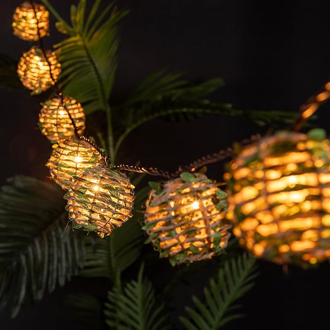 Decorative Lantern String Lights, Outdoor Plug in Hanging Lights by TWINKVILLA