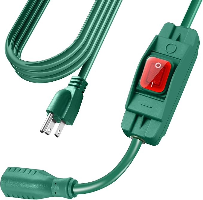 Extension Cord with Switch On/Off Waterproof Switch 10Ft No Plugging and by EasyToOperateLow-CostSolution