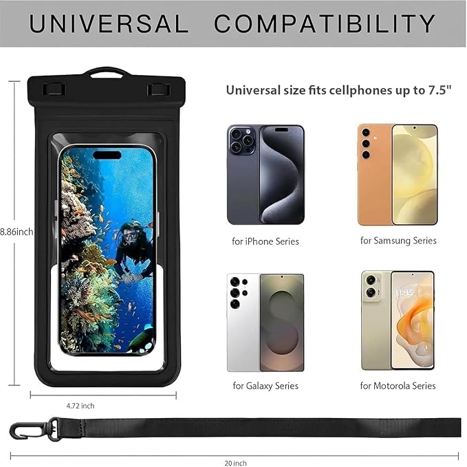 MOLOPPO Waterproof Phone Pouch, - Image 2