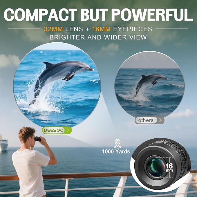 25x32 Binoculars for Adults Kids Compact - Image 4