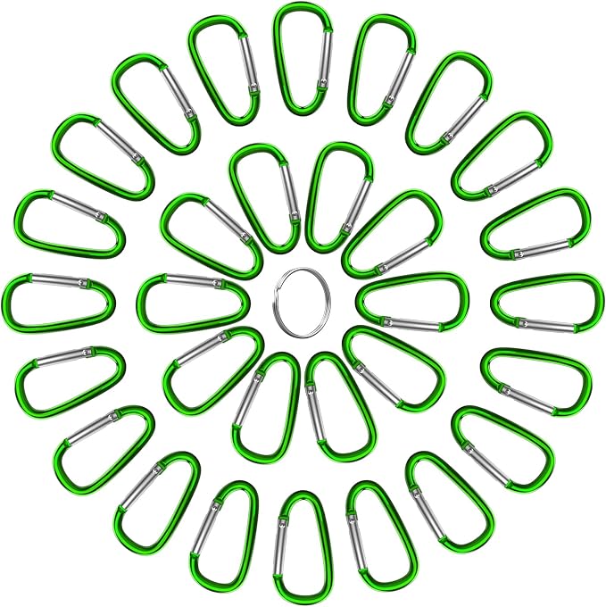 30PCS Aluminum Carabiner Clips - Image 5