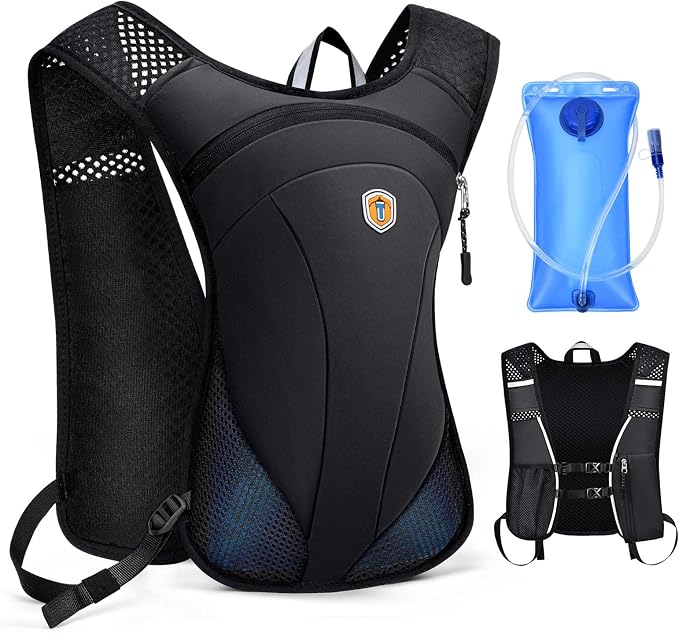 Hydration Backpack with 2L Water Bladder Bag, Lightweight and Breathable by MIAOJIE