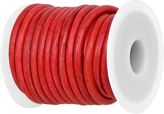 GENIQUE Real/Genuine Round Leather String Cord by GENIQUE