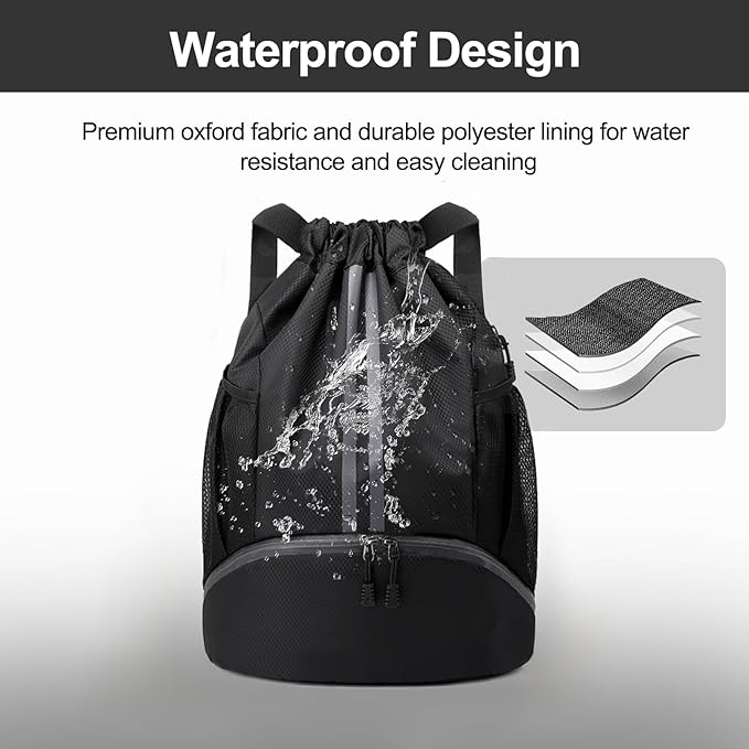 Hoedia Sports Drawstring Backpack - Image 6