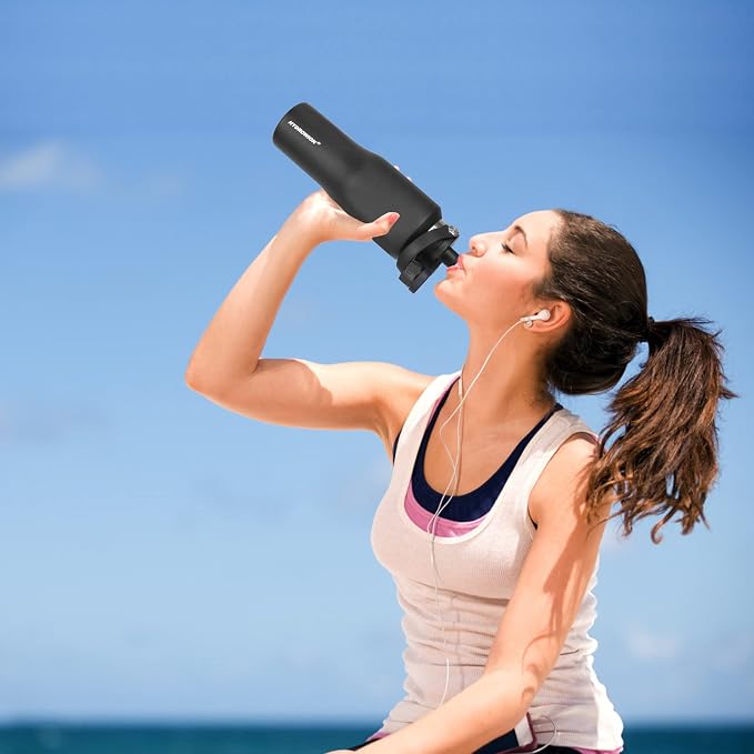 HYDROWION 32oz Water Bottle, Double Wall Vacuum Stainless Steel Insulated Water - Image 9