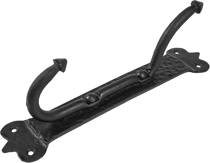 Mystic Colonial Solid Cast Iron Coat Hook – Large Vintage Victorian, Medieval - Image 9
