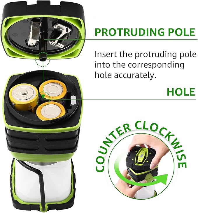 Lepro 1500LM Battery Powered LED Camping Lantern, Waterproof Tent Light - Image 8