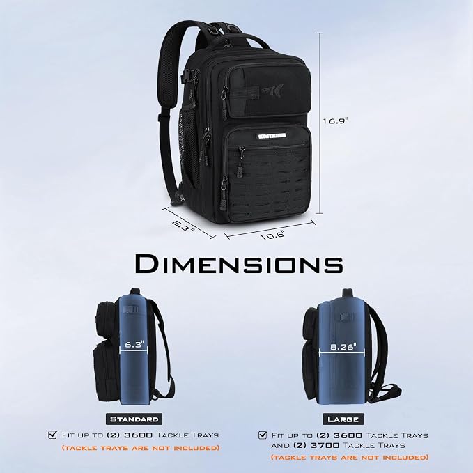 KastKing BlowBak Tactical Sling Tackle Bag-Lightweight Fishing Backpack Storge - Image 2