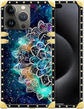 Compatible with iPhone 16 Pro Max Case, Starry Sky Colourful Mandala Luxury by Unknown