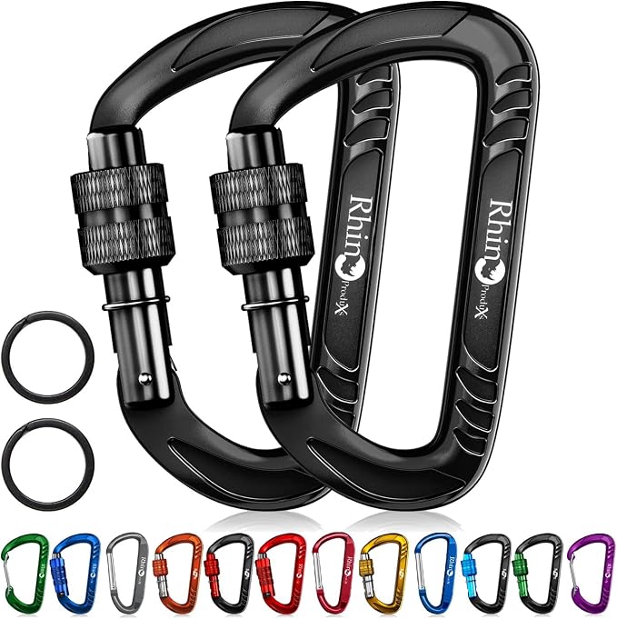 Rhino Produxs 12kN Heavy Duty Carabiner Clips, by Rhino+Produxs