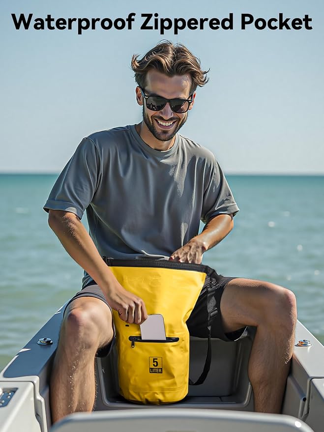HEETA Waterproof Dry Bag with Front Zippered Pocket - Image 7