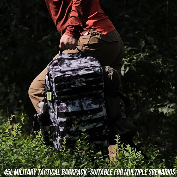 45L Tactical Backpack for Men Women, Military Assault Pack - Image 9