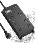 Outdoor Power Strip Weatherproof, 20W USB C Port, Waterproof Extension Cord by Jgstkcity