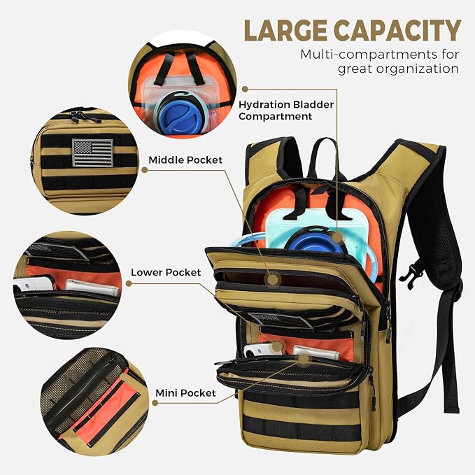 Koculemi Tactical Hydration Backpack - Image 4