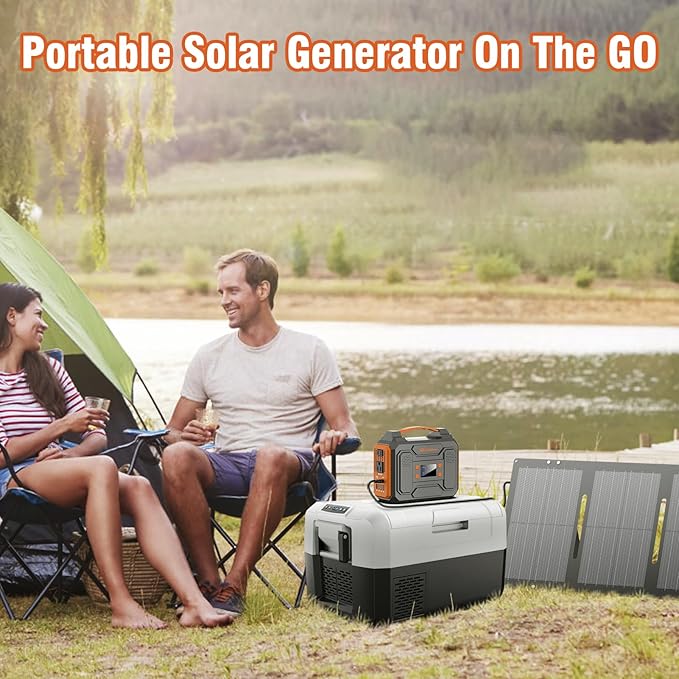 Portable Solar Generator, 300W Portable Power Station - Image 2