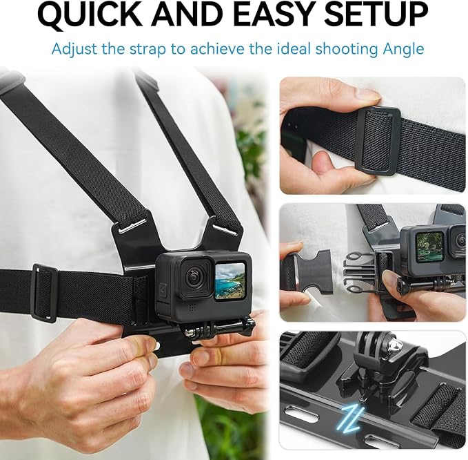 Mobile Phone Chest Strap Harness Mount Head Strap Holder Kit - Image 4