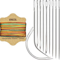 Upholstery Repair Kit: Waxed Sewing Thread & Heavy Duty Needles by VONEEDL