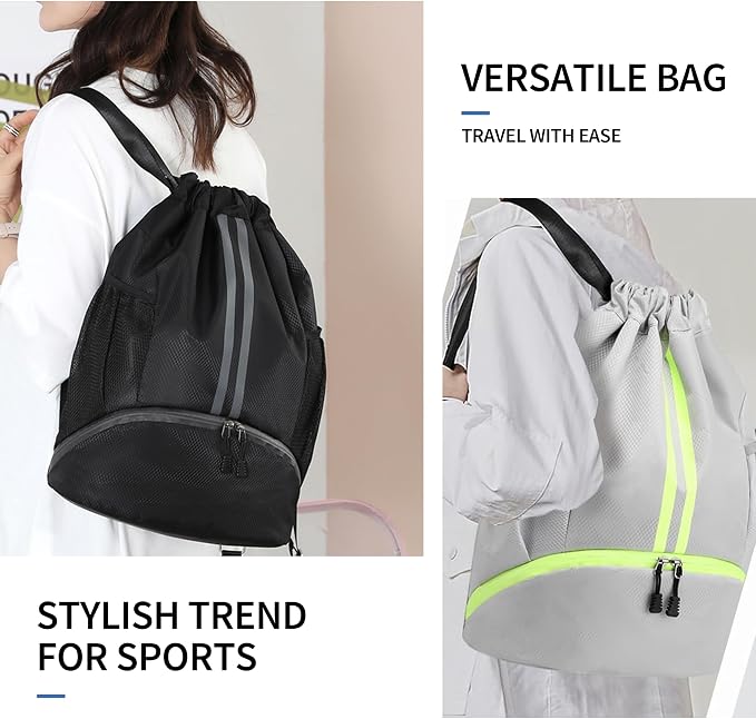 JELUTAR Drawstring Backpack Gym Bag - Image 7