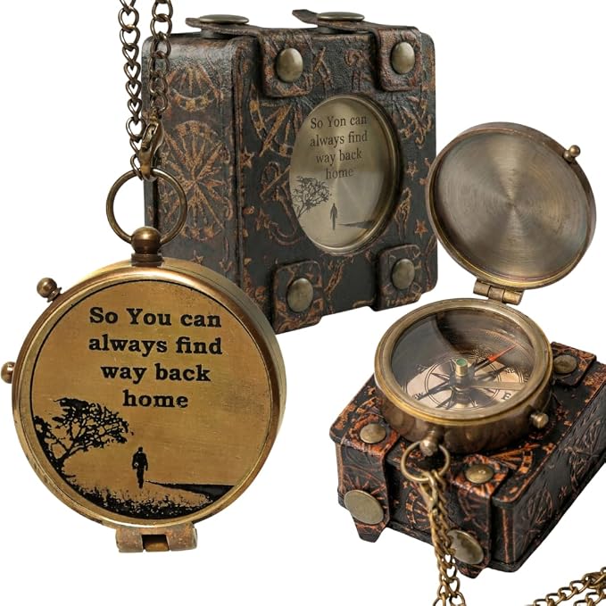 Handmade Brass Antique Compass by ELYTHOS