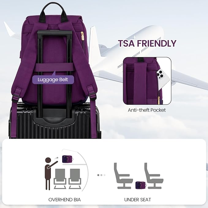 LOVEVOOK Travel Laptop Backpack Purse - Image 3