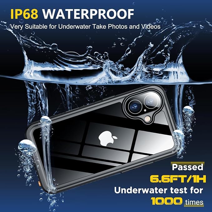 SPIDERCASE for iPhone 16 Waterproof Case, Built-in Screen Protector, 12FT - Image 3