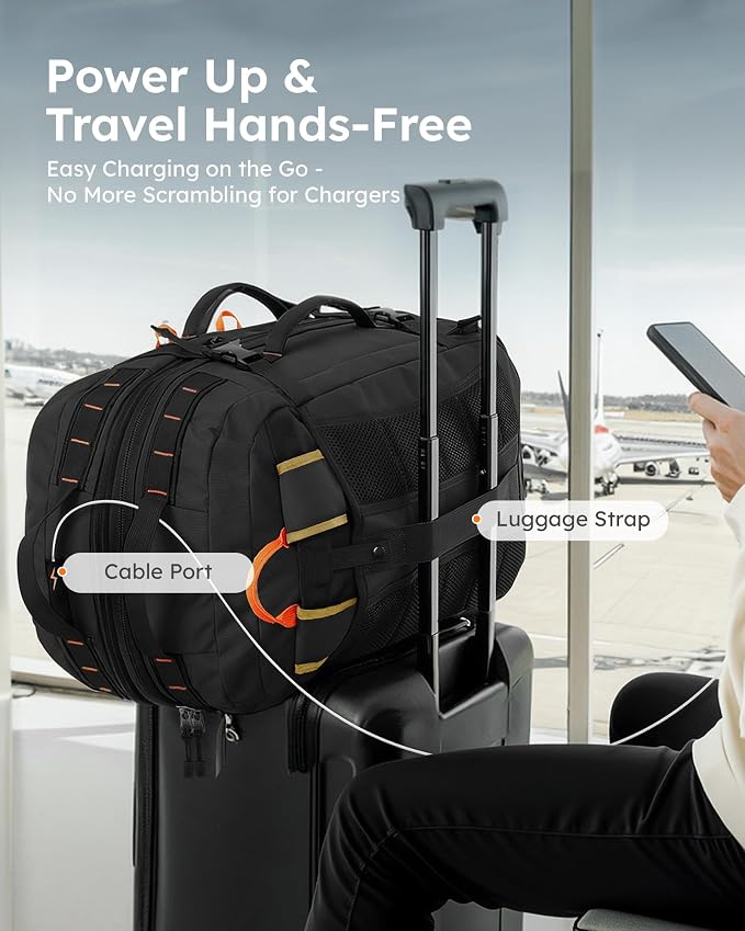 Tolaccea Travel Backpack for Men Women, 40L-50L Carry On Backpack - Image 10