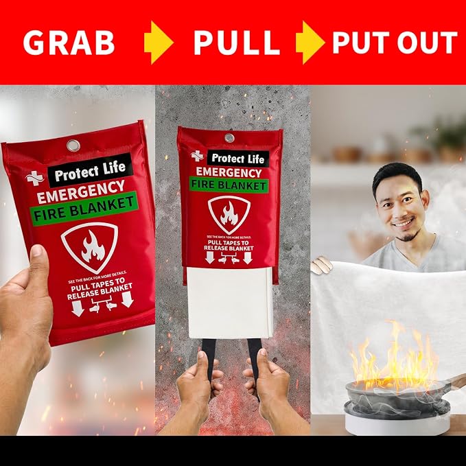 Protect Life Saving Emergency Fire Blankets 1 Pack - Image 5