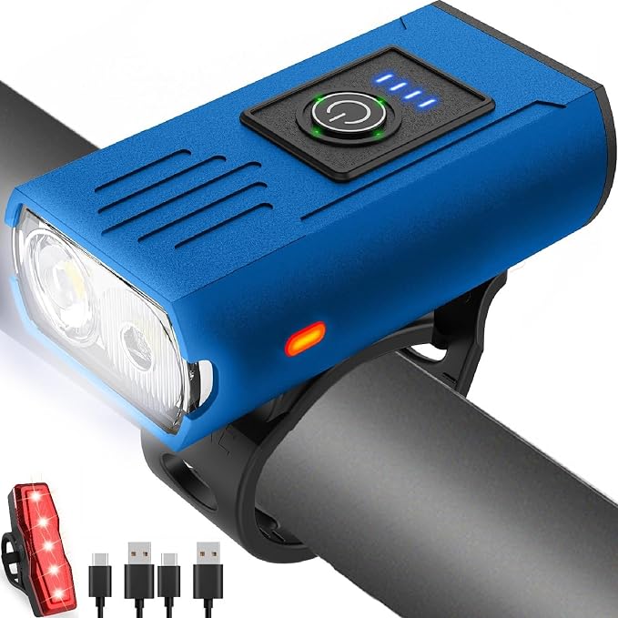 Victoper Bike Light, High Lumens Super Bright Bicycle Lite, 6+4 Modes USB by Victoper